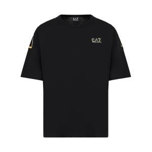 T-shirt . nero/oro