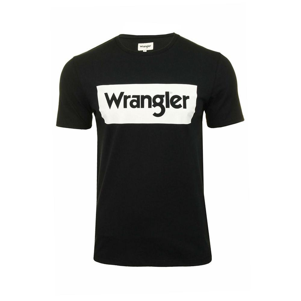 wrangler wrangler t-shirt. nero/bianco