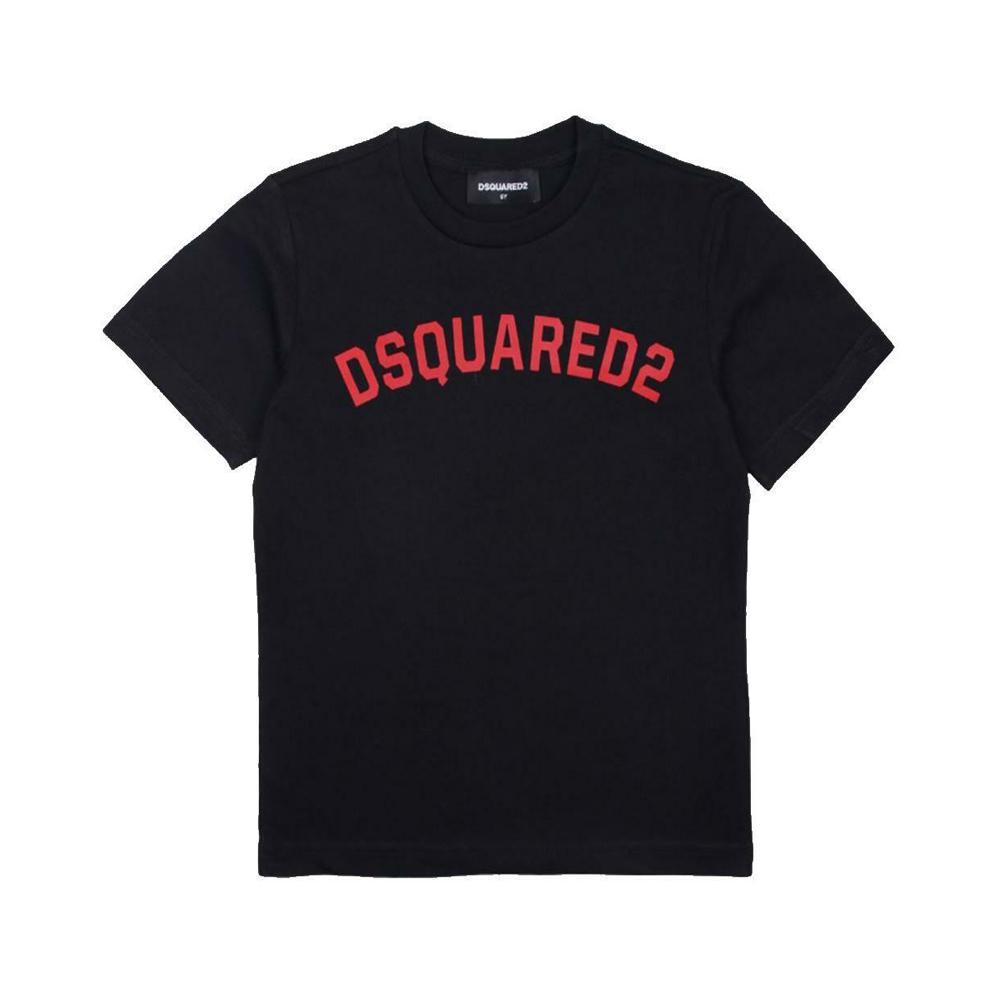 dsquared dsquared t-shirt bambino nero dq04hs-d002m