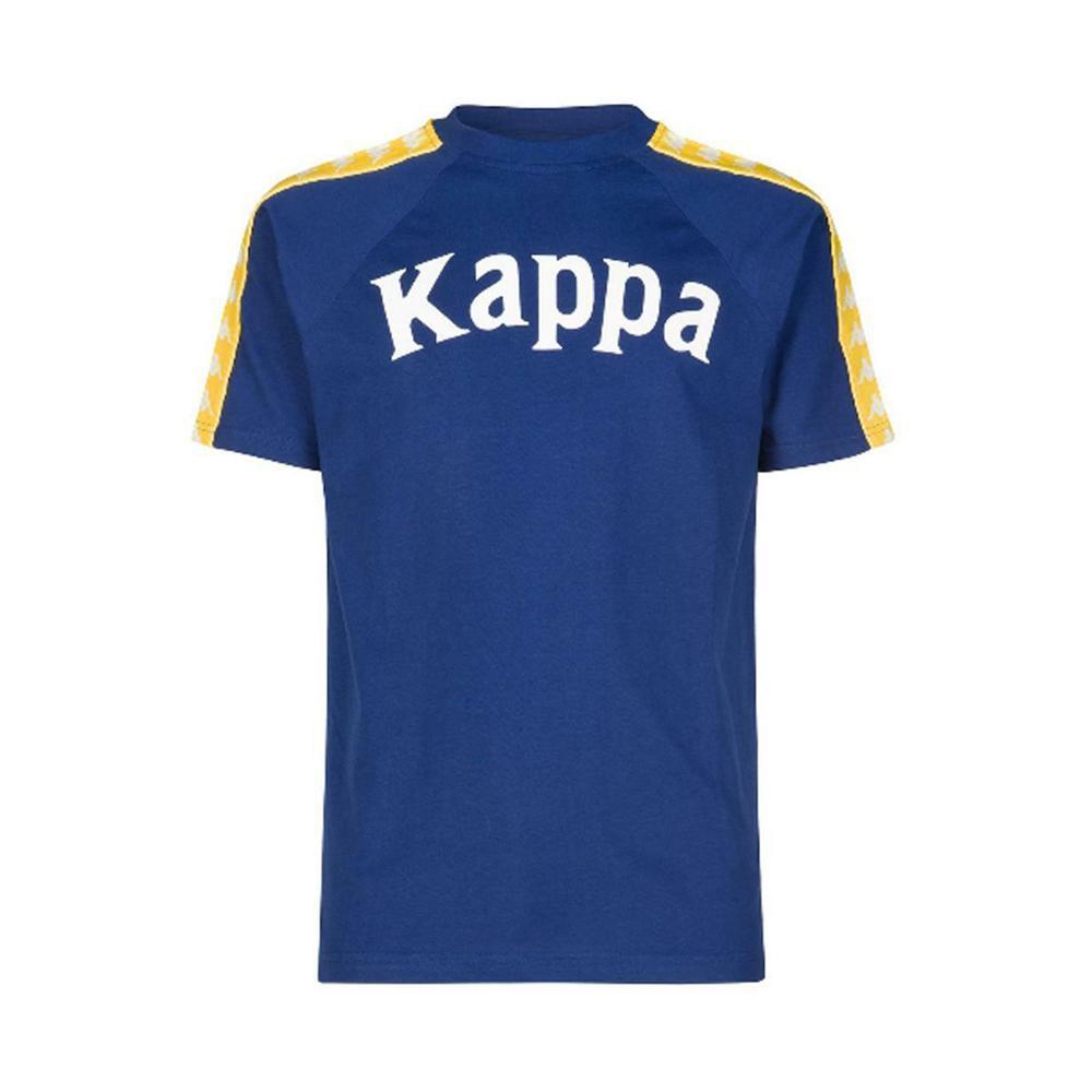 kappa t-shirt kappa. blu/giallo