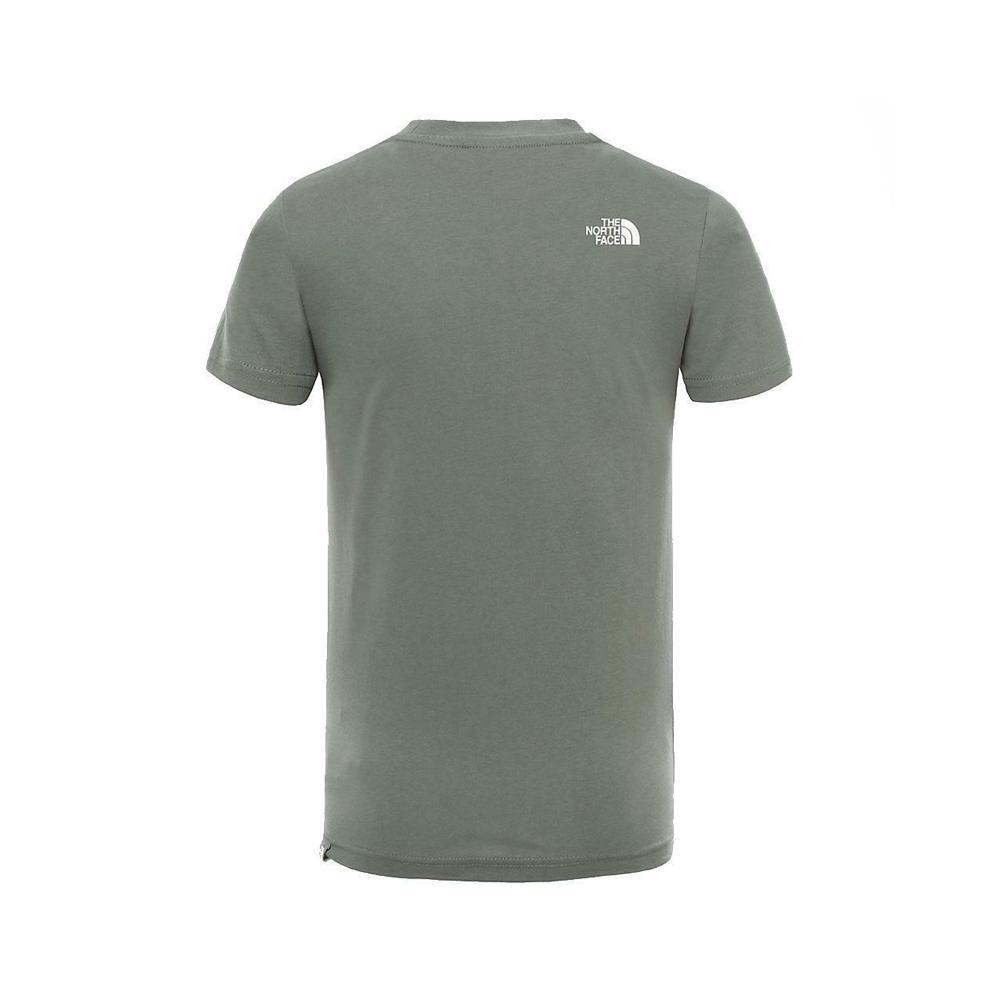 the north face t-shirt the north face. verde