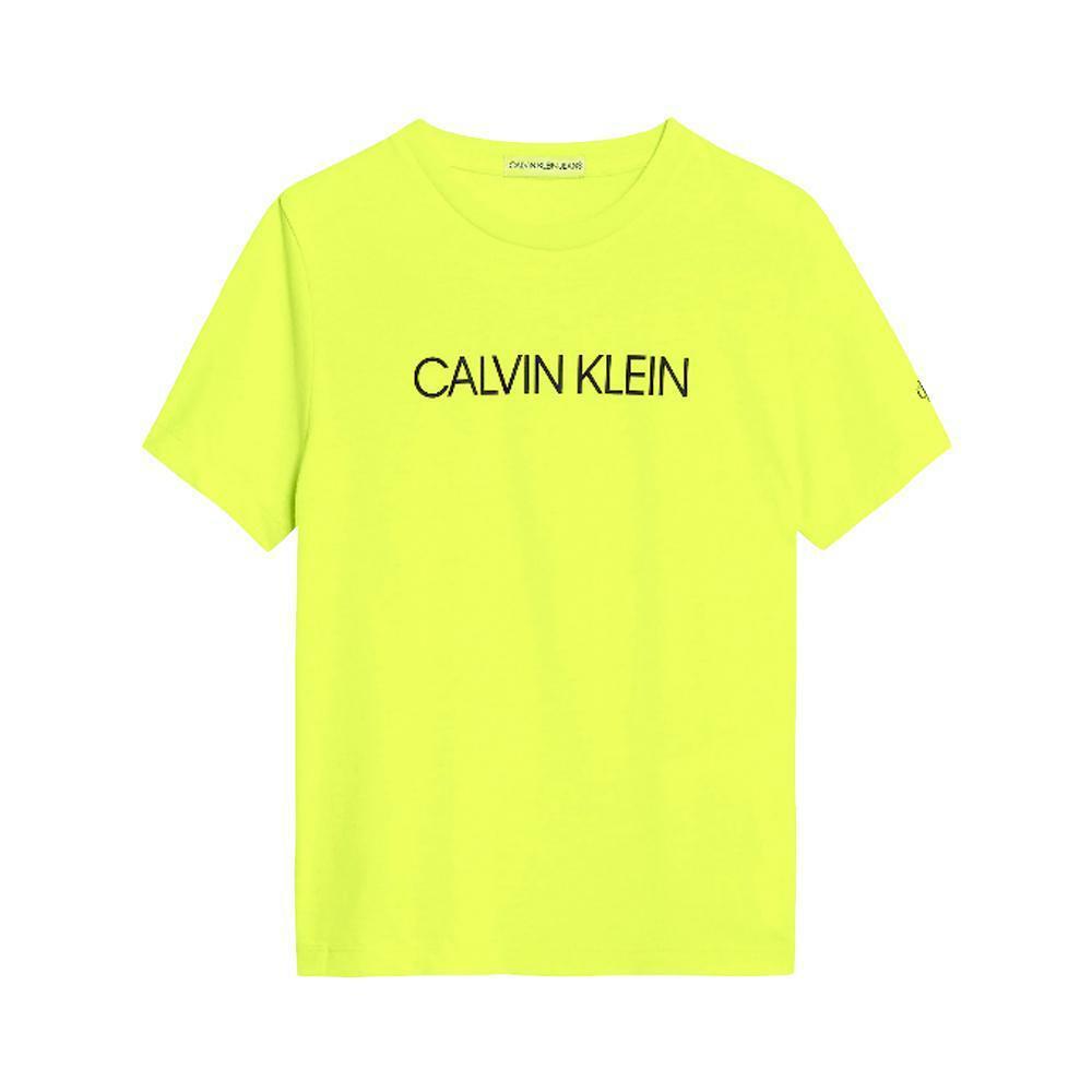 calvin klein t-shirt calvin klein. giallo fluo - foto 1