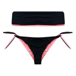 Costume bikini . nero/arancio fluo