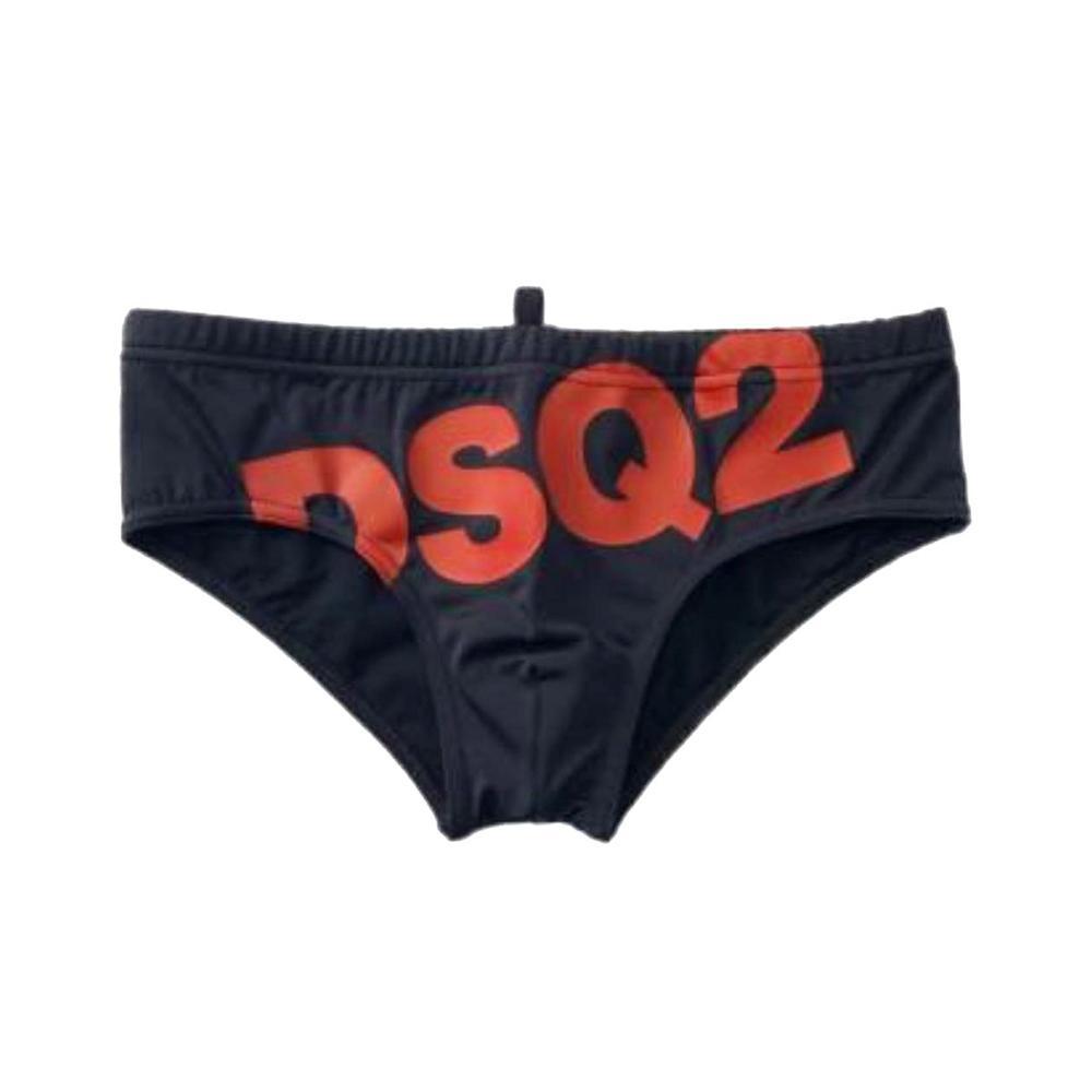 dsquared slip mare dsquared. nero/rosso