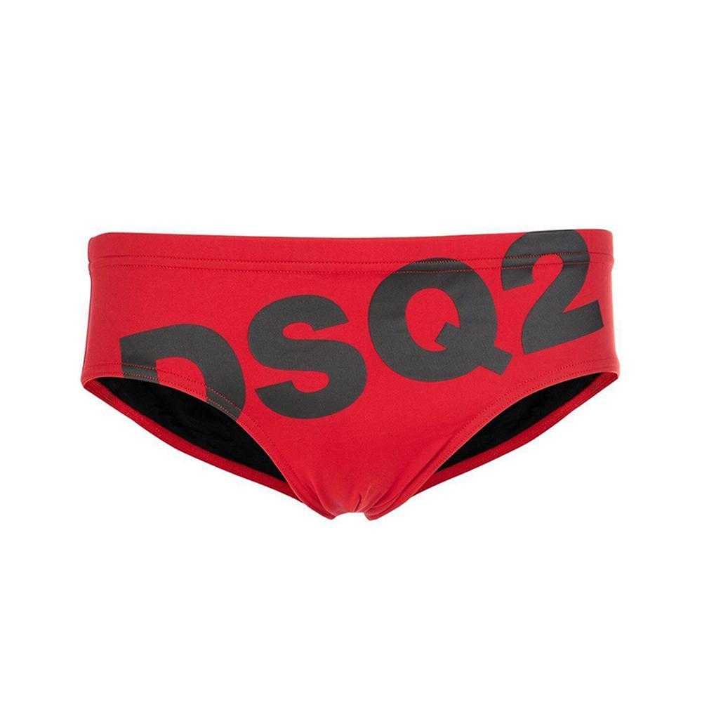 dsquared slip mare dsquared. rosso/nero