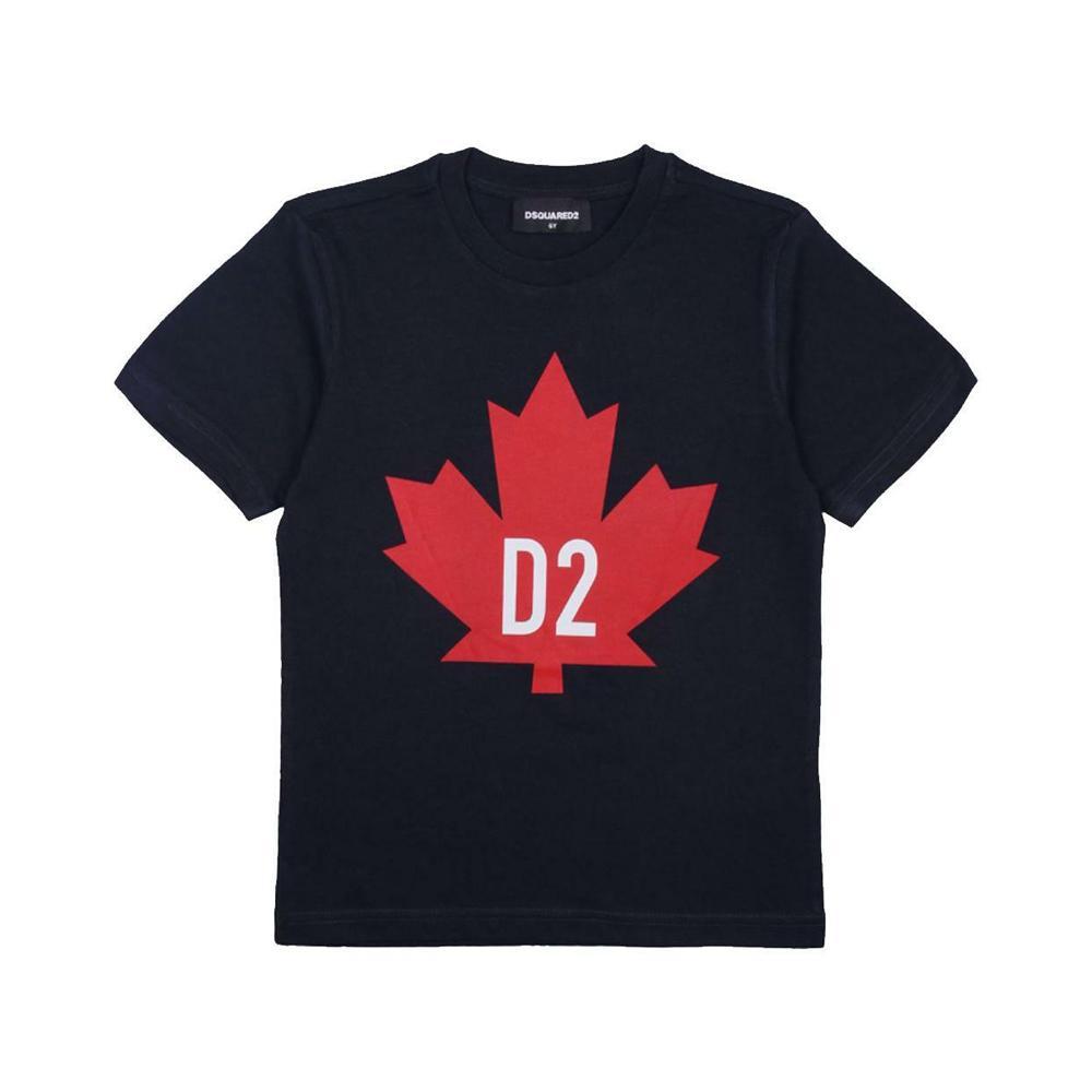 dsquared dsquared t-shirt. blu/rosso