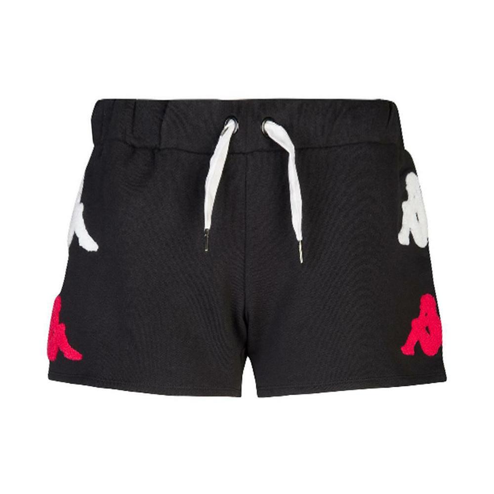 kappa shorts kappa. nero/bianco/rosso