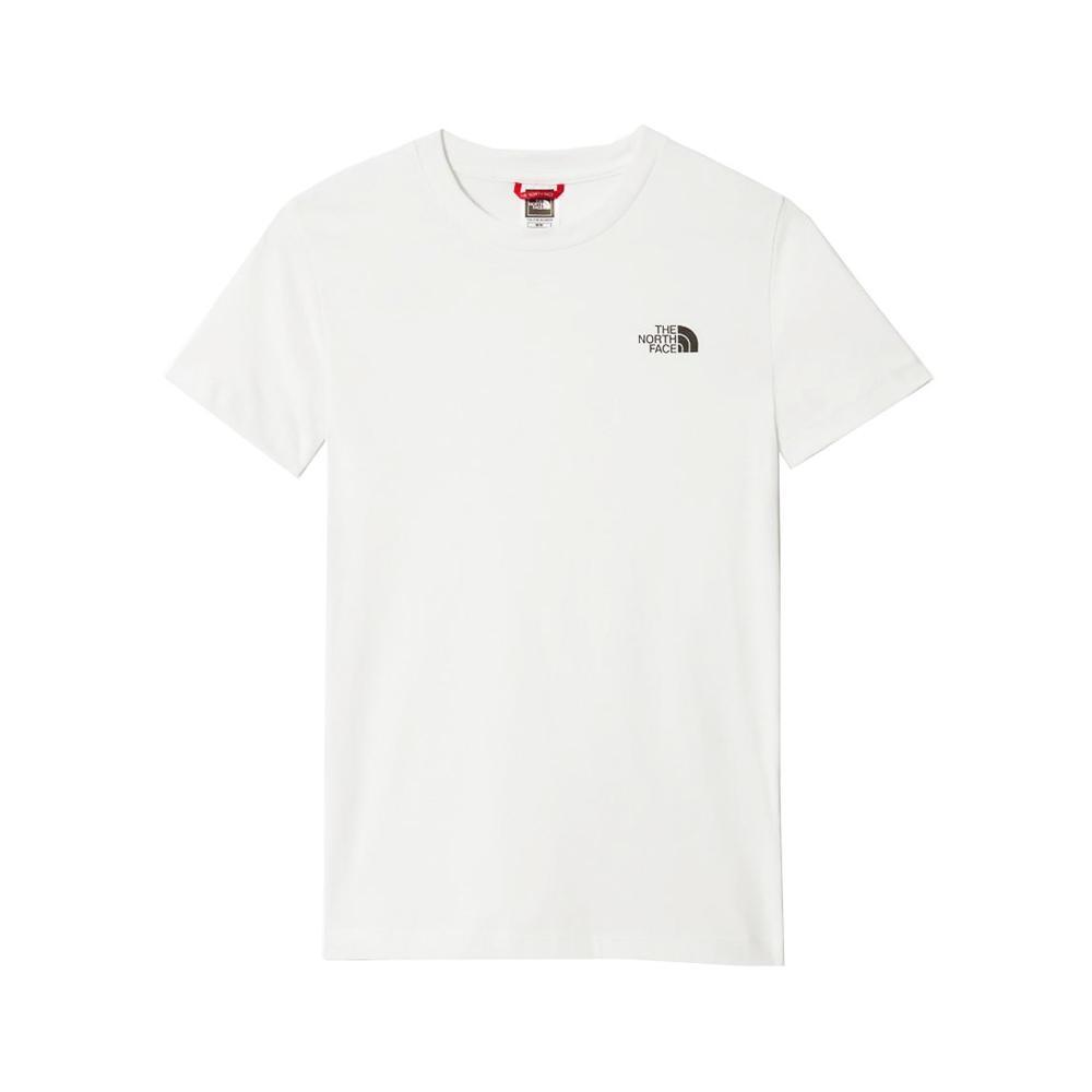 the north face t-shirt the north face. bianco/nero