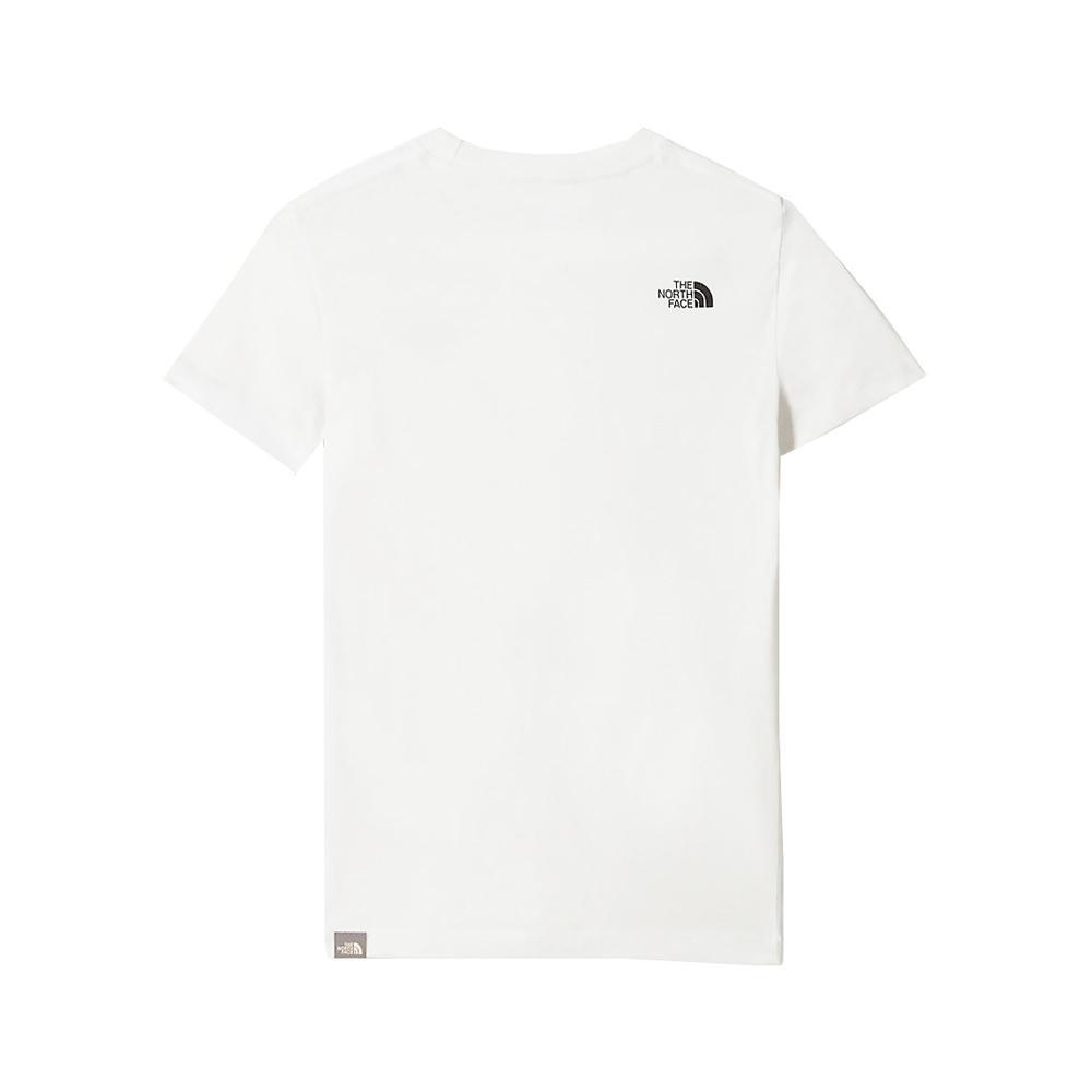 the north face t-shirt the north face. bianco/nero