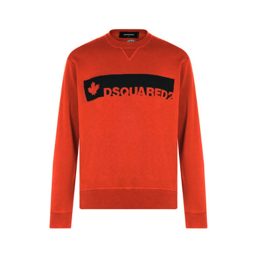 dsquared felpa dsquared. rosso