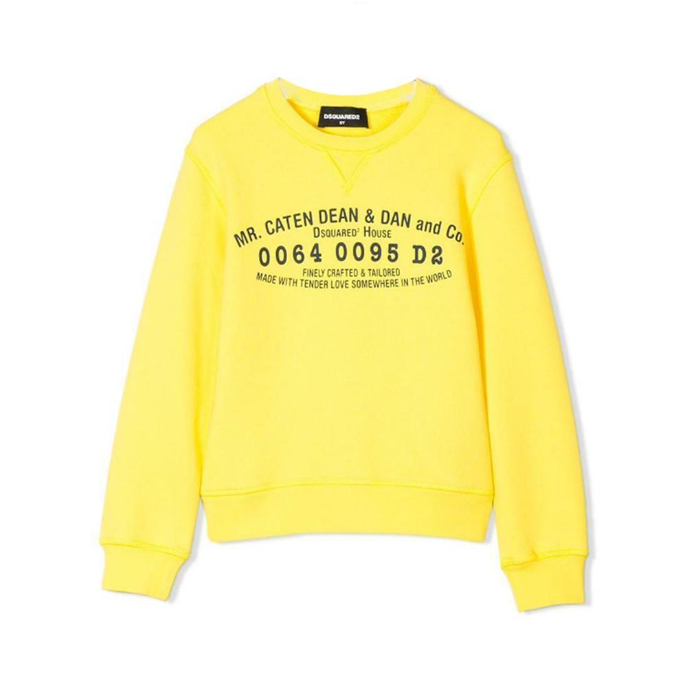 dsquared felpa dsquared. giallo