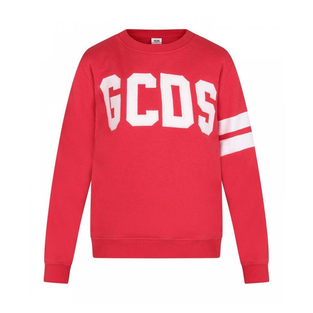 gcds felpa gcds. rosso/bianco