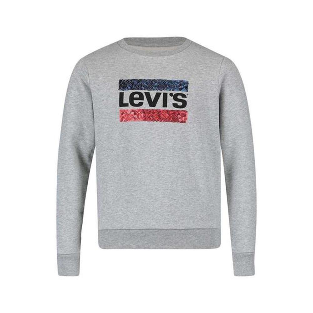 levis felpa levi's. grigio chiaro