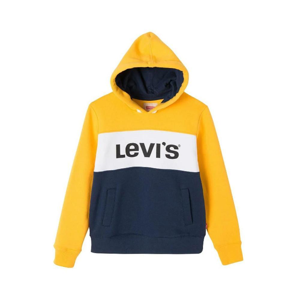 levis felpa levi's. giallo/bianco/blu