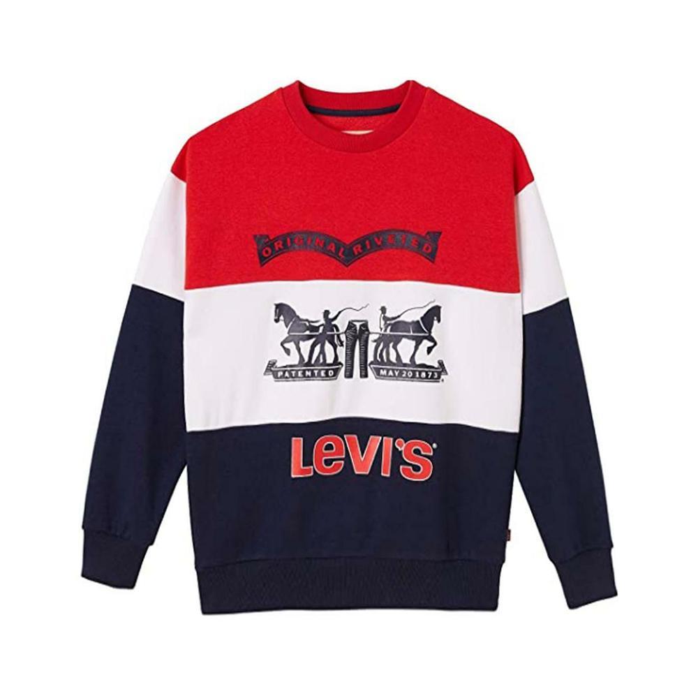 levis felpa levi's. rosso/bianco/blu - foto 1