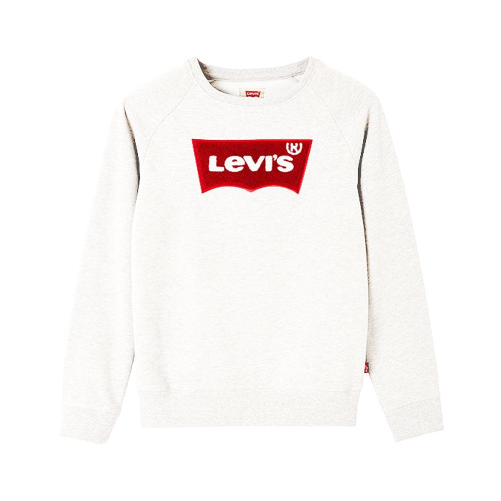 levis felpa levi's. bianco/rosso