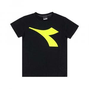 T-shirt . nero/giallo fluo