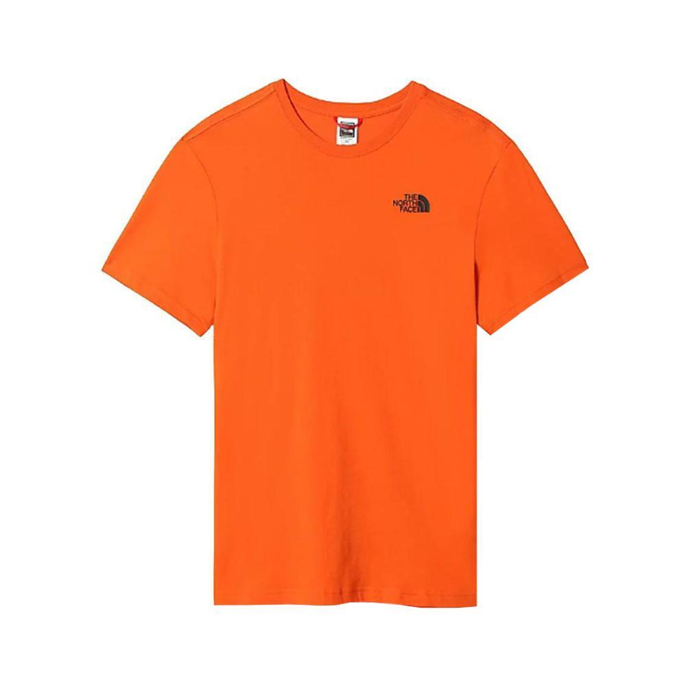 the north face t-shirt the north face. arancio fiamma