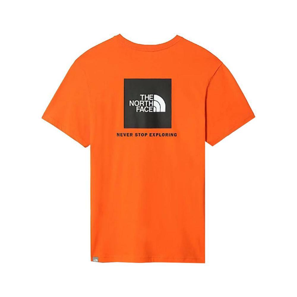 the north face t-shirt the north face. arancio fiamma