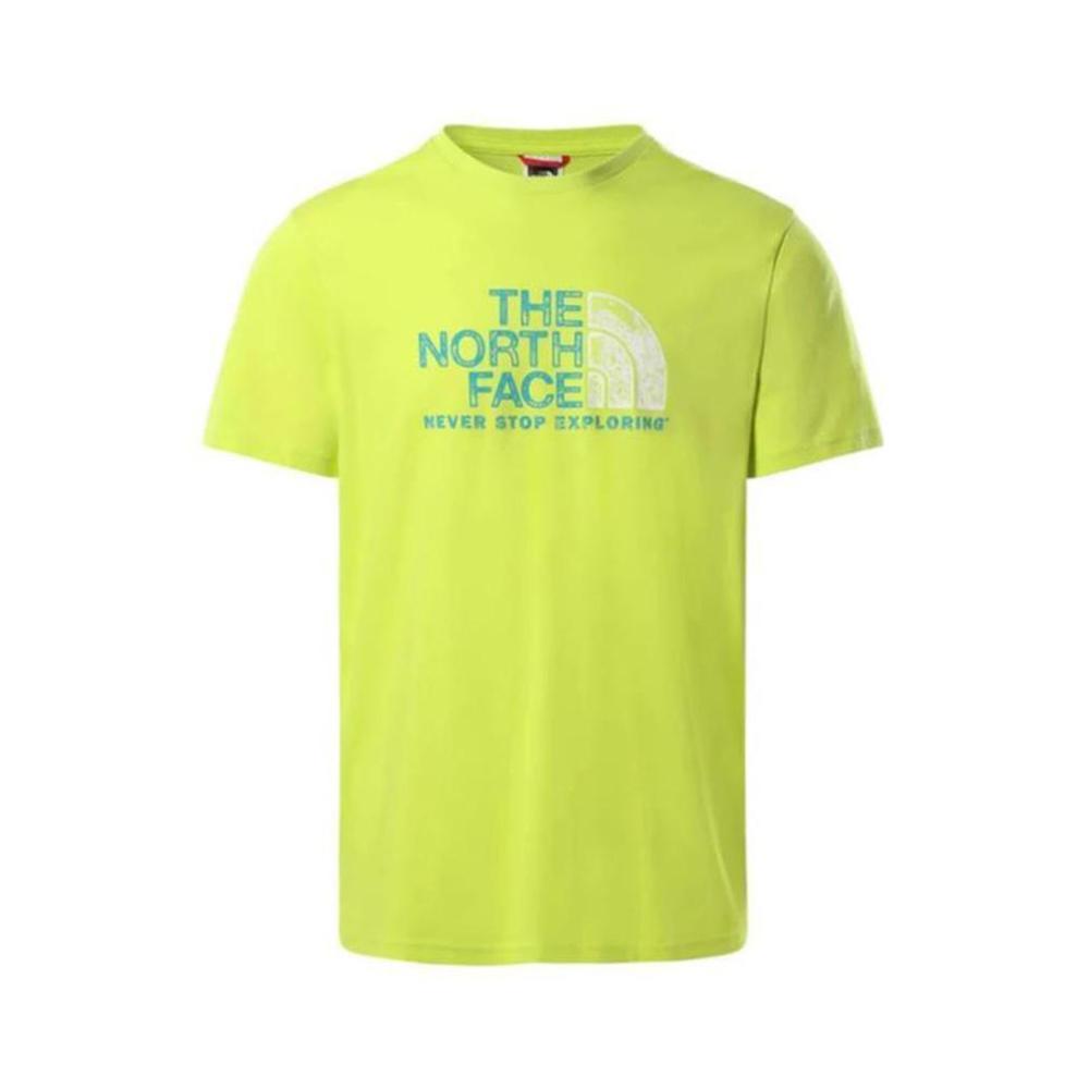 the north face t-shirt the north face. verde acido