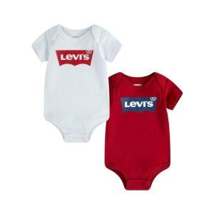 Set body levi's. bianco/rosso, 2pz