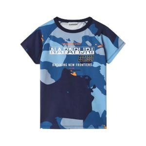 T-shirt . blu camouflage