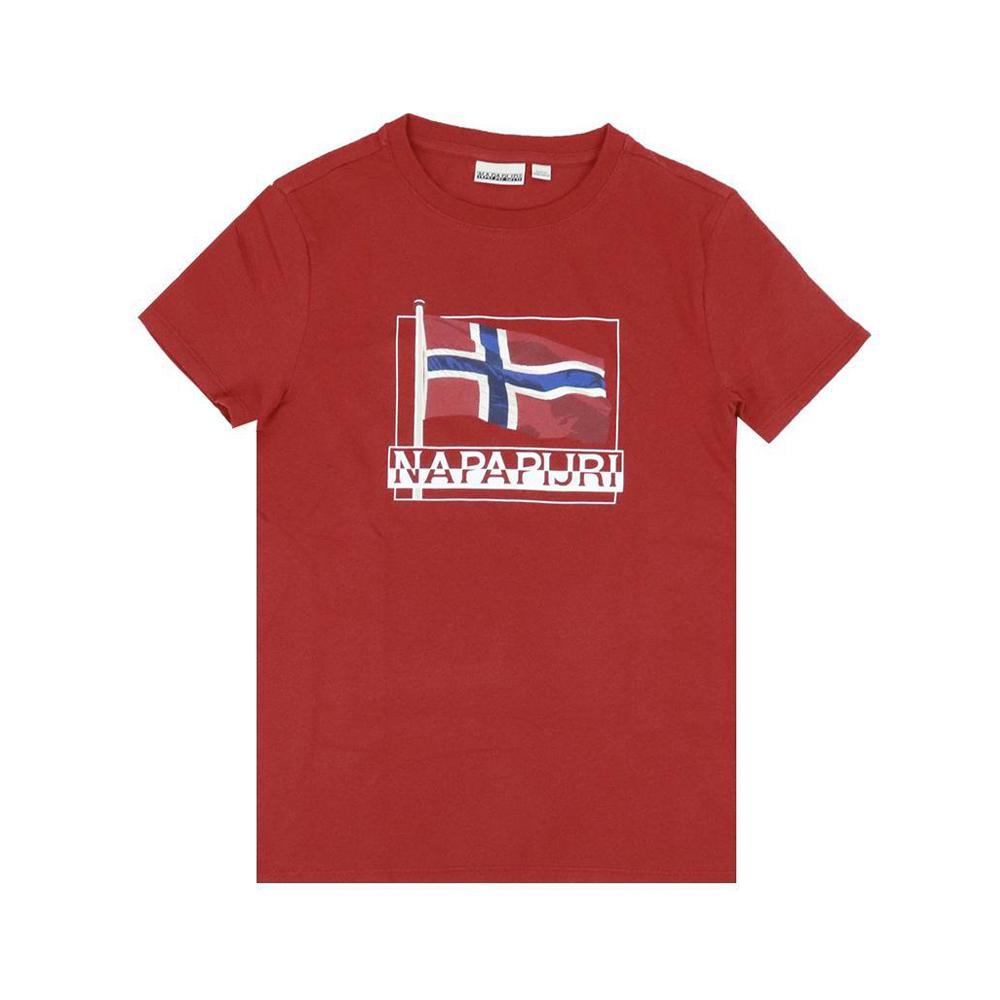 napapijri t-shirt napapijri. rosso