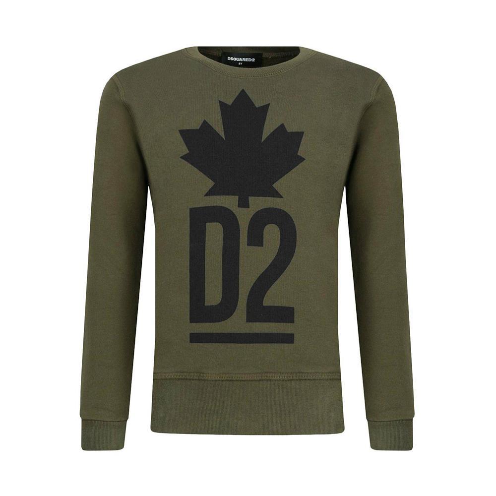 dsquared felpa dsquared. verde militare