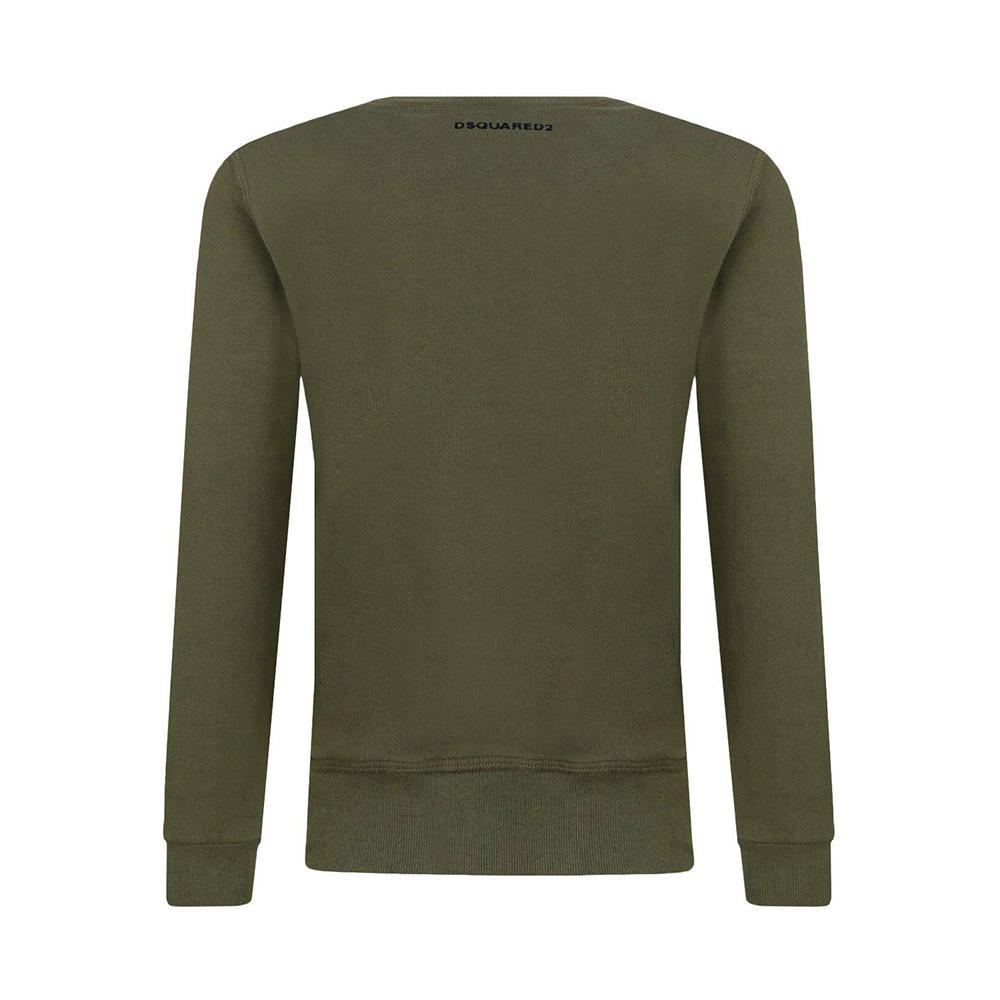 dsquared felpa dsquared. verde militare