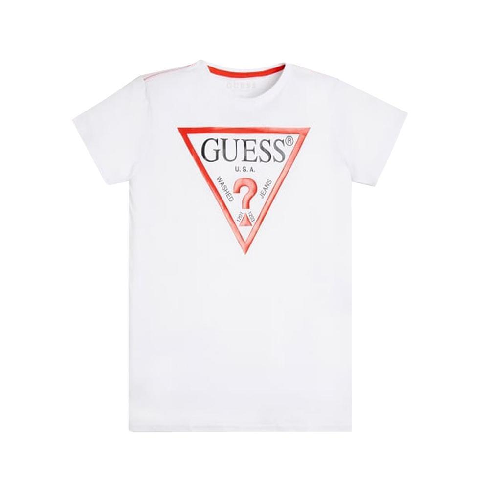 guess t-shirt guess. bianco