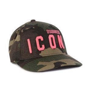 Cappello . camouflage/fucsia