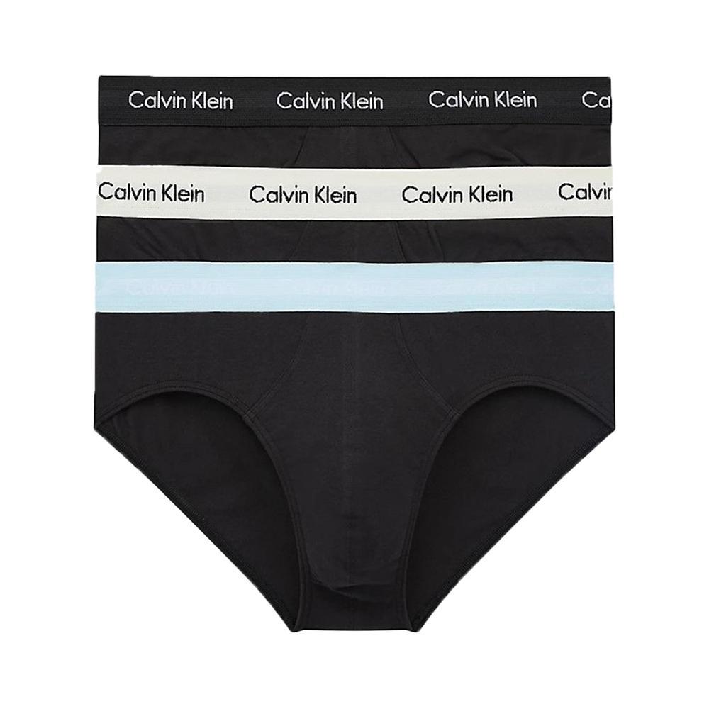 calvin klein slip calvin klein. cielo/nero/bianco, 3pz - foto 1