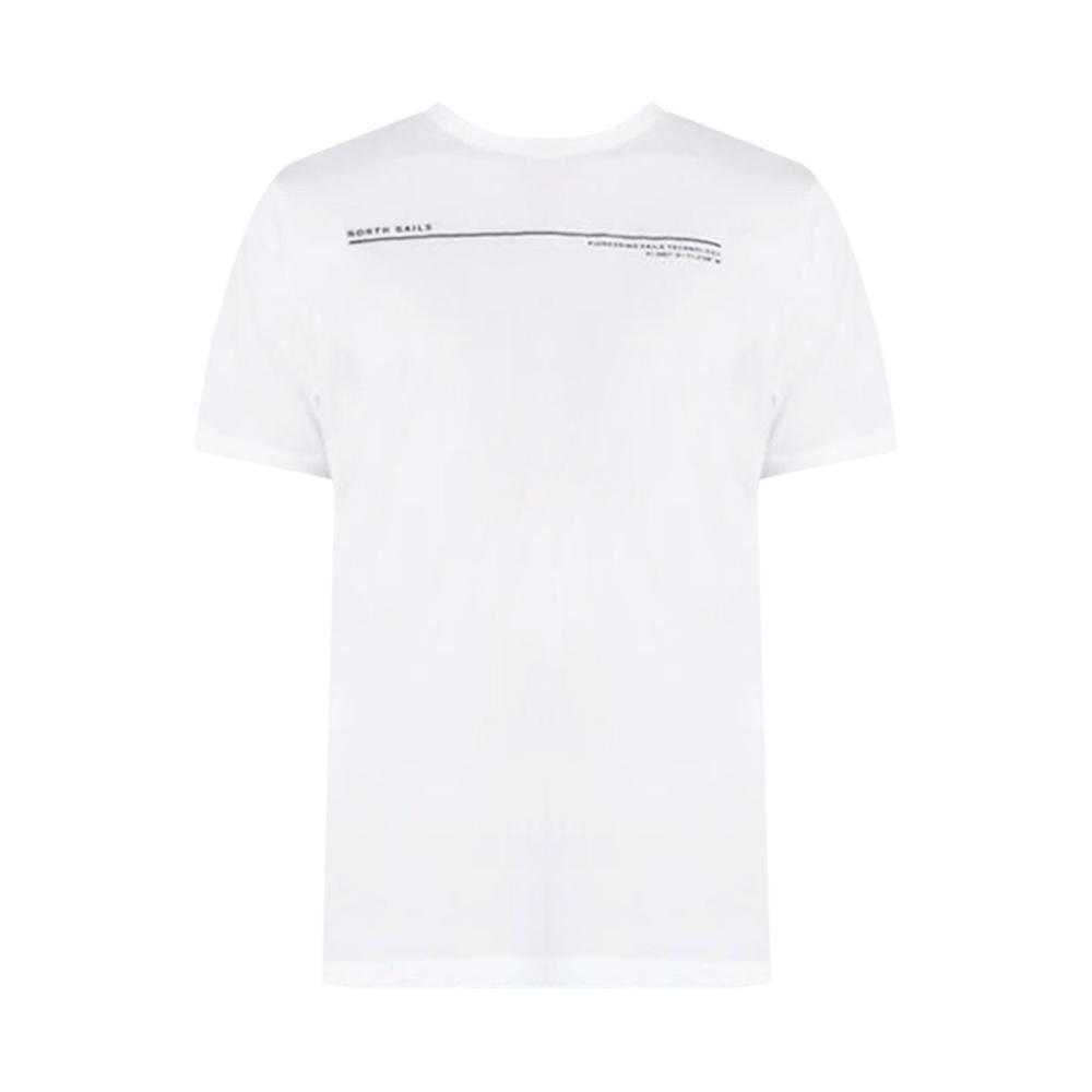 north sails t-shirt north sails. bianco