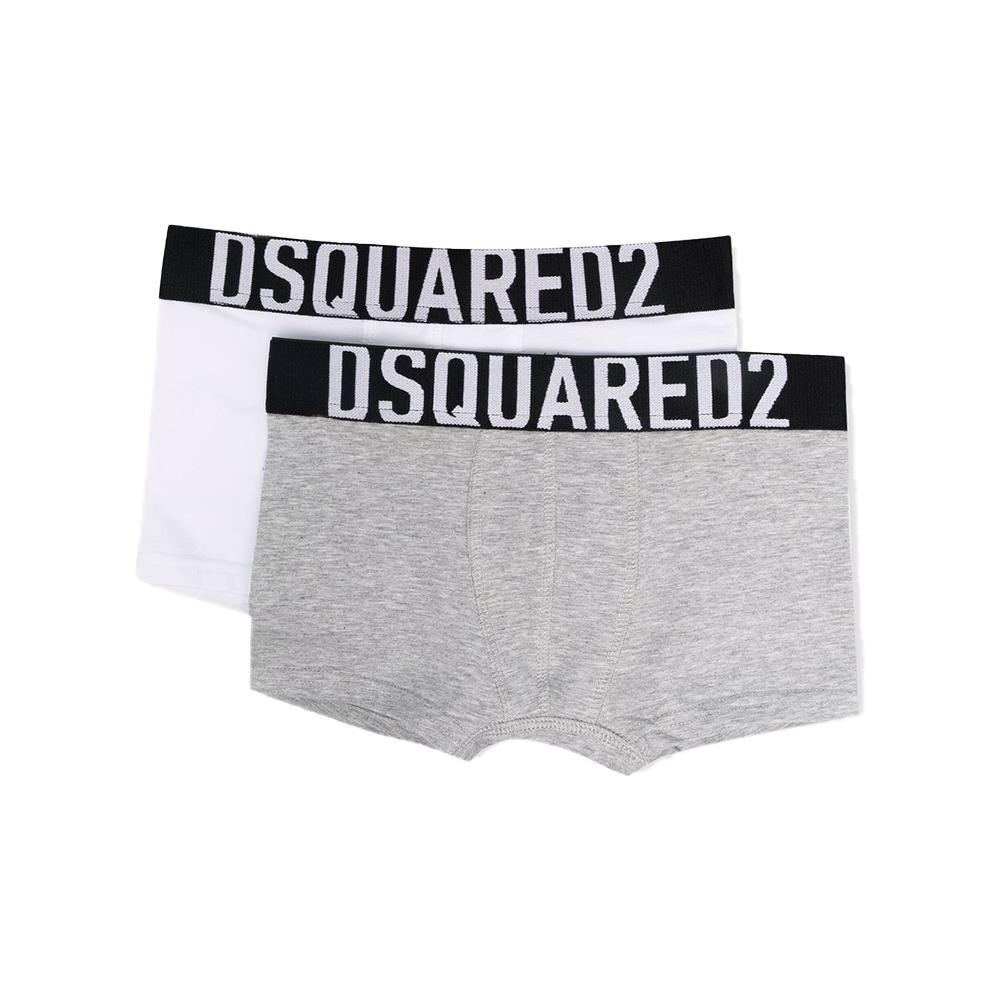 dsquared boxer dsquared. bianco/grigio