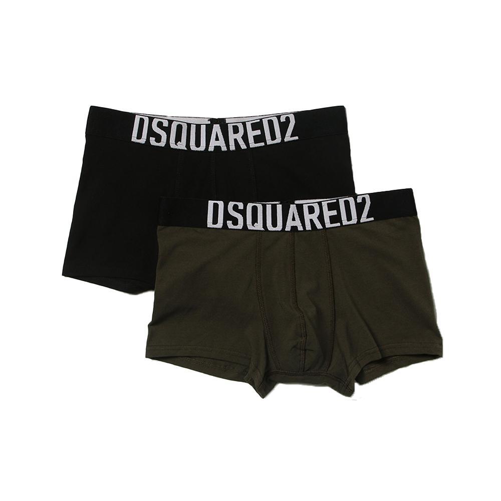 dsquared boxer dsquared. verde/nero