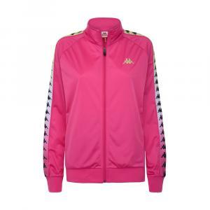 Felpa zip . fucsia/bianco/lime