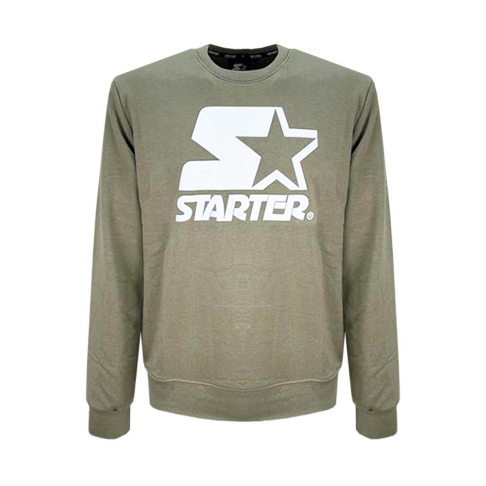 starter felpa starter. verde militare