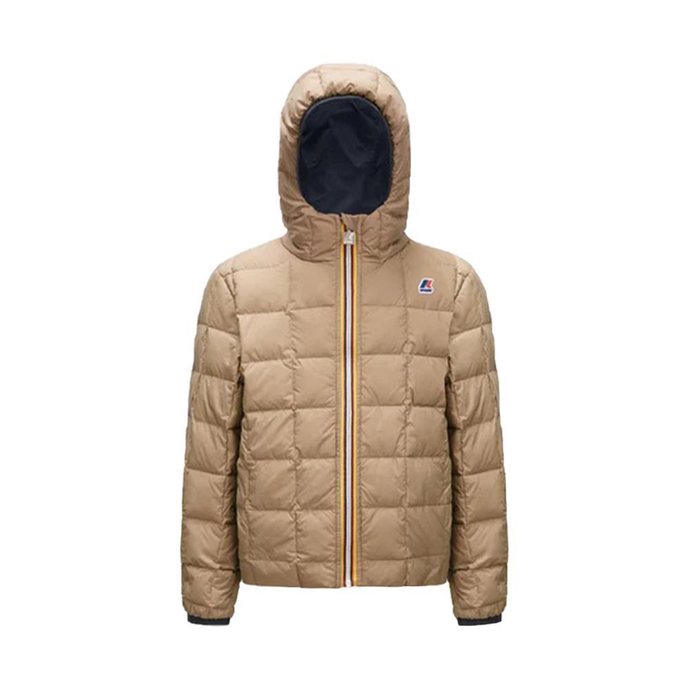 k-way giubbotto k-way. blu/beige