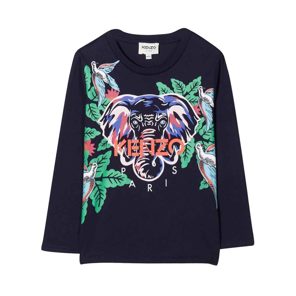 kenzo t-shirt kenzo. blu