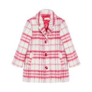 Cappotto . bianco/fucsia