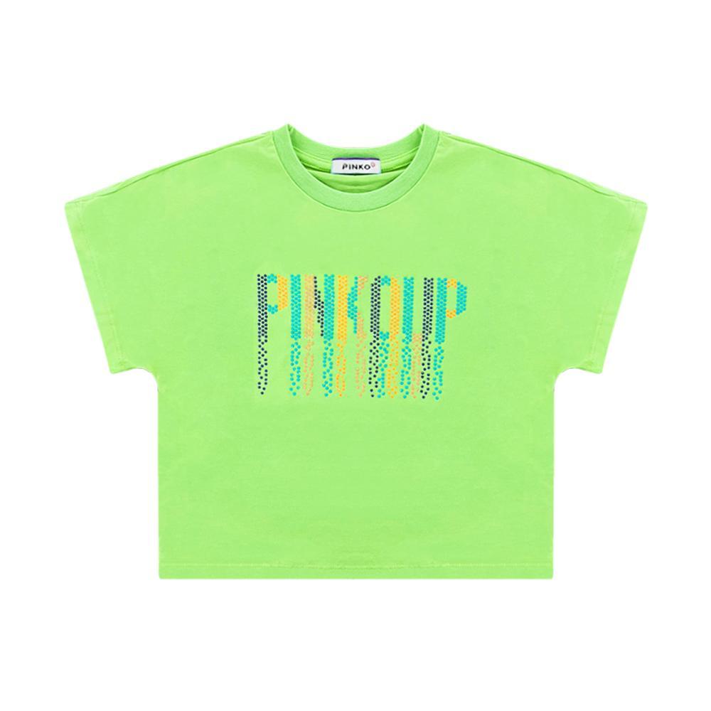 pinko t-shirt pinko. verde acido - foto 1