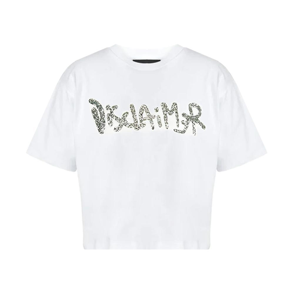 disclaimer t-shirt disclaimer. bianco