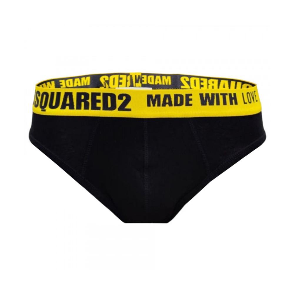 dsquared slip dsquared. nero/giallo