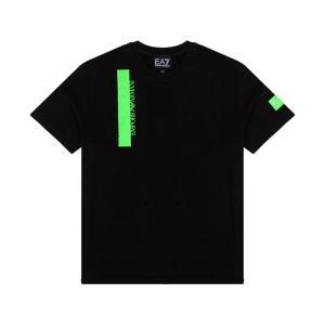 T-shirt . nero/verde