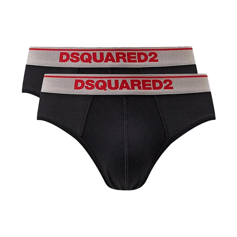 dsquared slip dsquared. nero/grigio, 2pz - foto 1