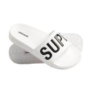 Ciabatte superdry. bianco/nero