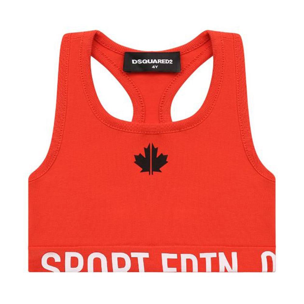 dsquared top dsquared. arancio - foto 1