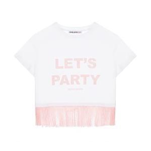 T-shirt . bianco/rosa