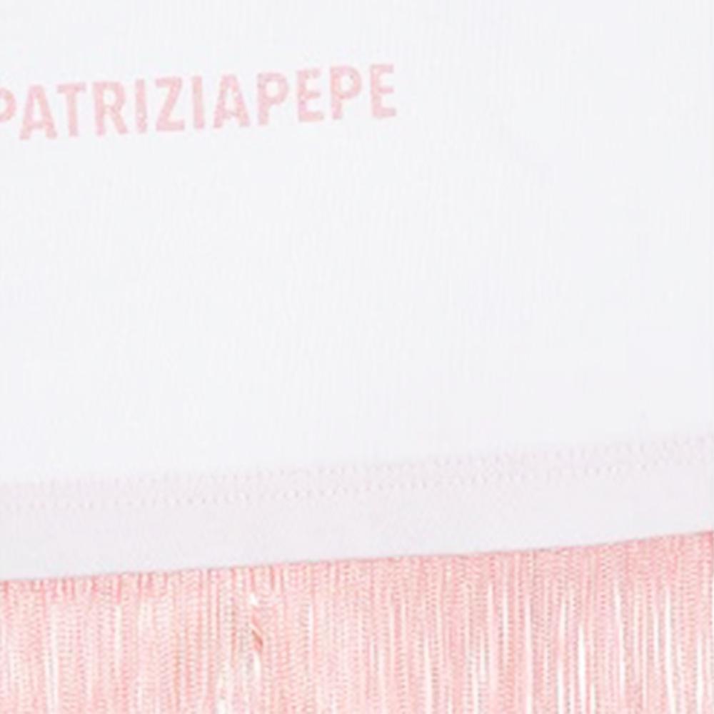 patrizia pepe t-shirt patrizia pepe. bianco/rosa