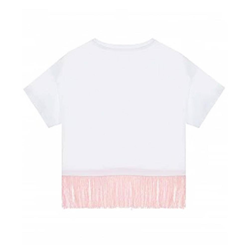 patrizia pepe t-shirt patrizia pepe. bianco/rosa